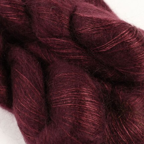 Purl Soho Tussock Yarn 4 Skeins Super Fine Kid Mohair Silk Ripe Boysenberry - Picture 2 of 4